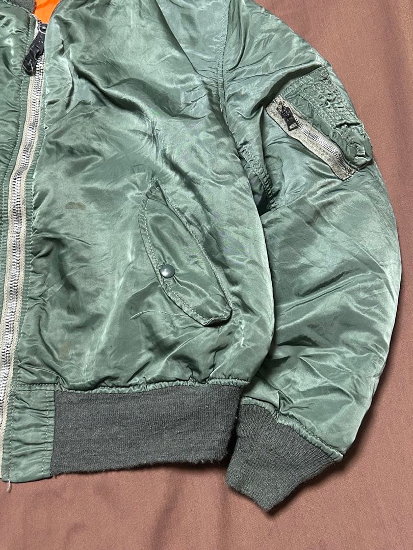 90s ALPHA INDUSTRIES MA-1 フライトジャケット USA製