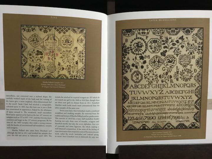 クエーカー刺繍 洋書 Quaker School Girl Samplers