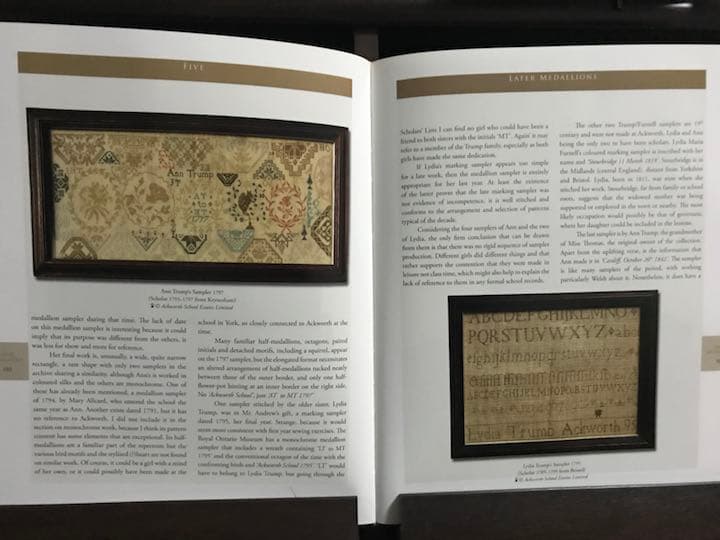 クエーカー刺繍 洋書 Quaker School Girl Samplers