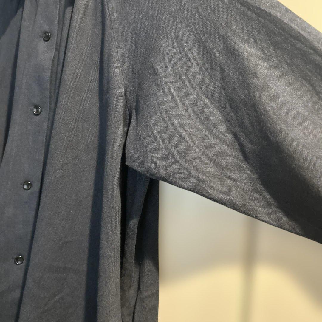 【専用】ランフランセダンタン コットン　ギャザーワンピース　ネイビー