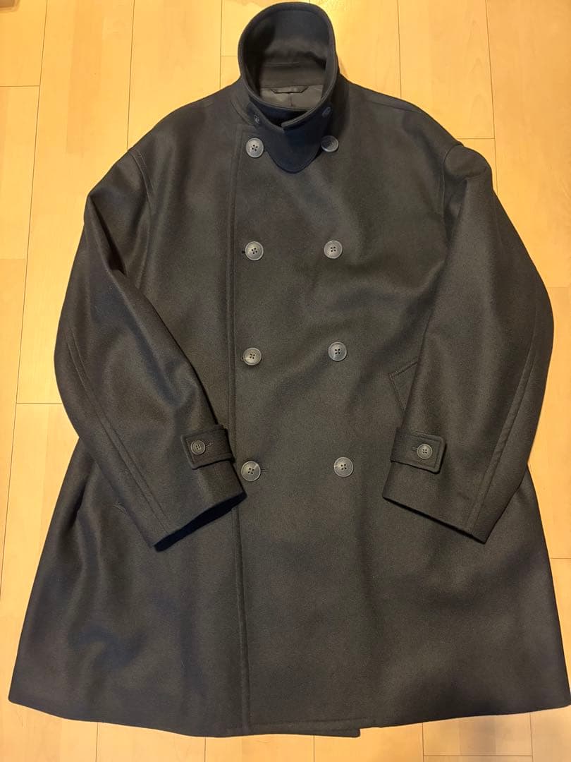 ★人気・美品★ EDIFICE オーバー コート 黒 L Macintosh 風