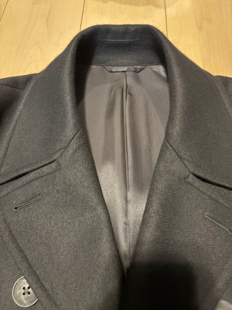 ★人気・美品★ EDIFICE オーバー コート 黒 L Macintosh 風