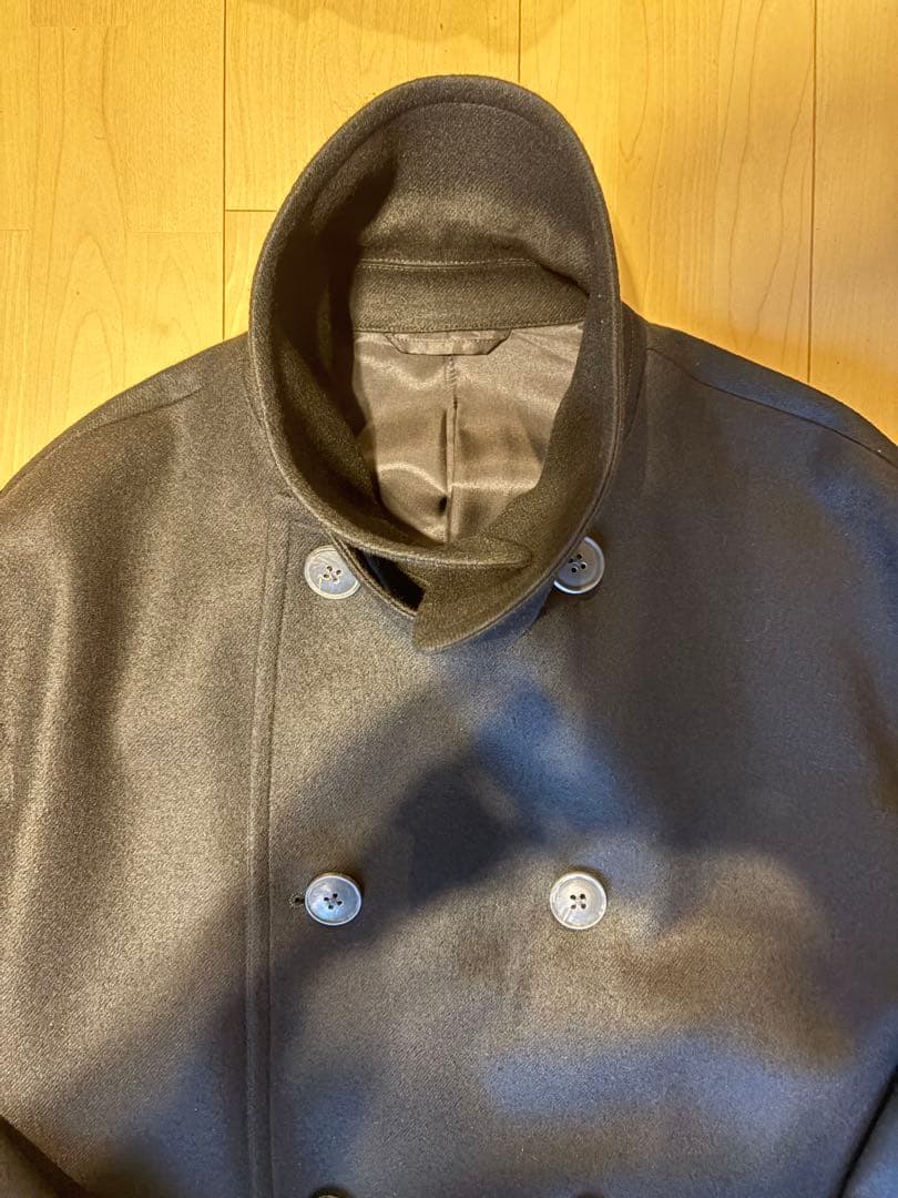 ★人気・美品★ EDIFICE オーバー コート 黒 L Macintosh 風