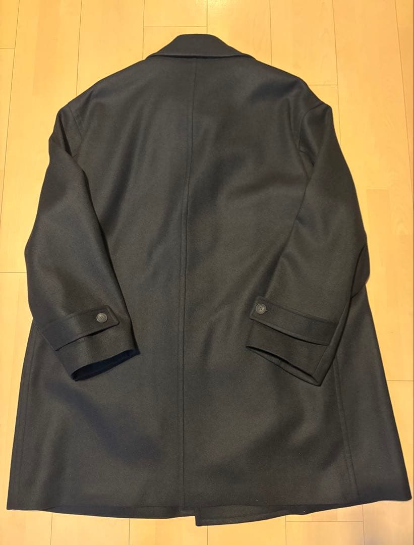 ★人気・美品★ EDIFICE オーバー コート 黒 L Macintosh 風