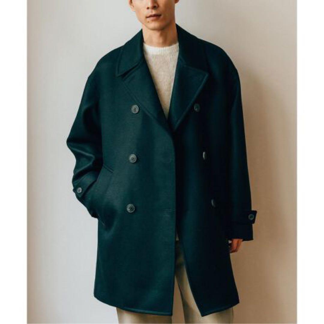 ★人気・美品★ EDIFICE オーバー コート 黒 L Macintosh 風