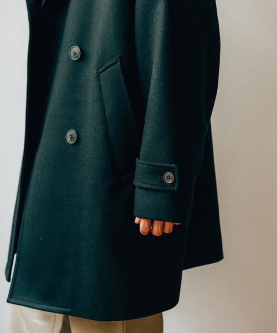 ★人気・美品★ EDIFICE オーバー コート 黒 L Macintosh 風