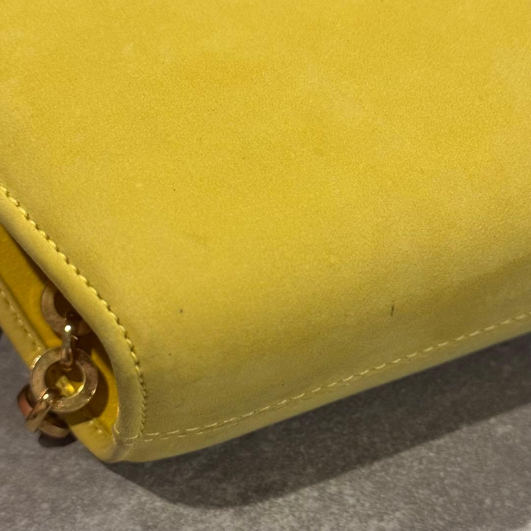 【希少】サルヴァトーレフェラガモ　ヌバックチェーン　ショルダーバッグ ガンチーニ