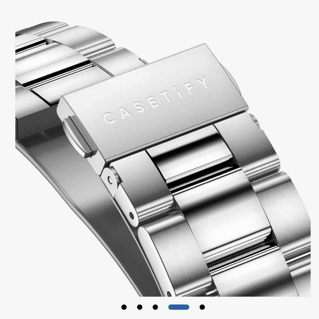 【新品未開封】casetify Apple Watchシルバーステンレスバンド