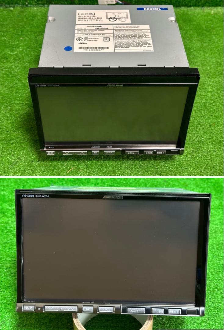 アルパイン VIE-X088 HDDナビ フルセグ。 2018年地図データ.