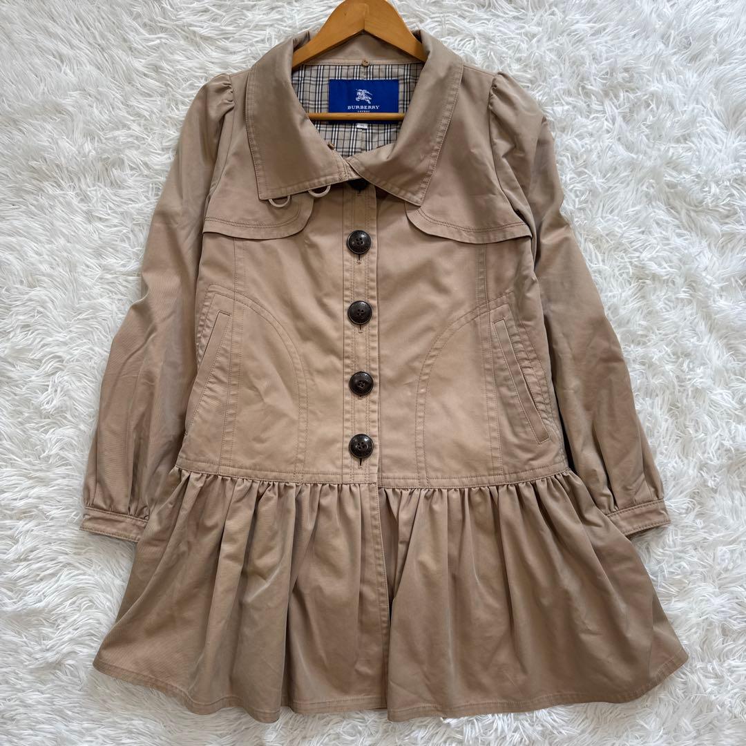 BURBERRY LONDON BLUE LABEL フレア トレンチコート