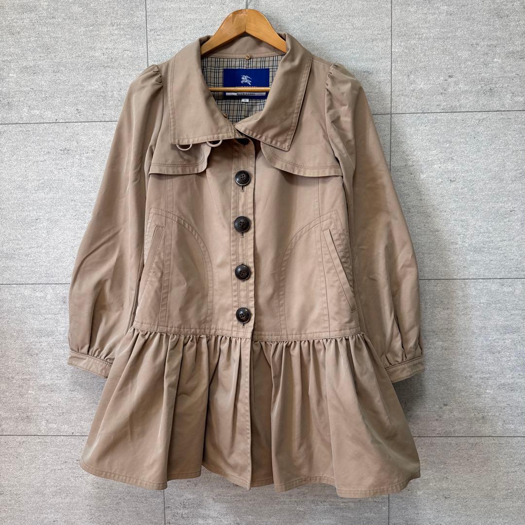 BURBERRY LONDON BLUE LABEL フレア トレンチコート