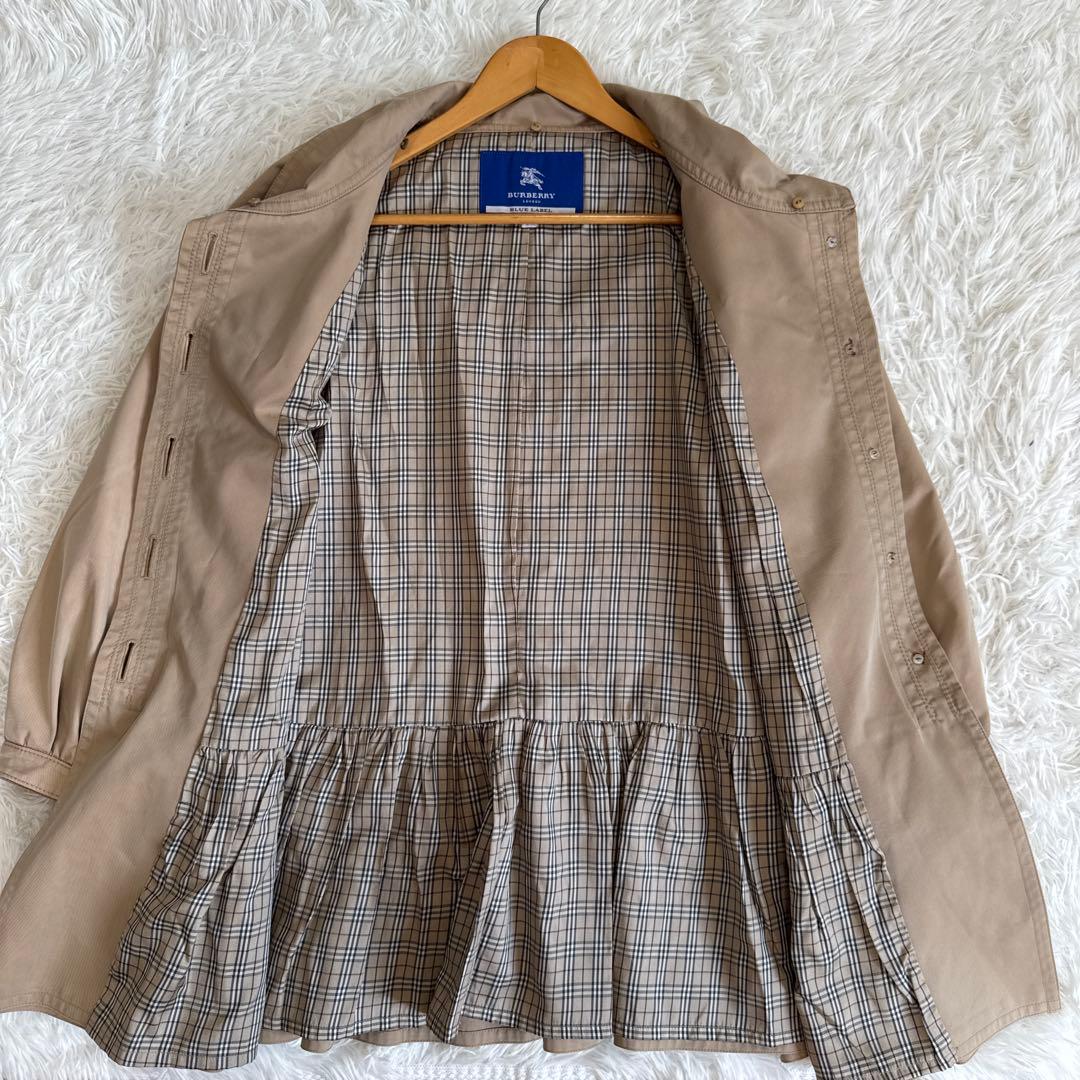 BURBERRY LONDON BLUE LABEL フレア トレンチコート