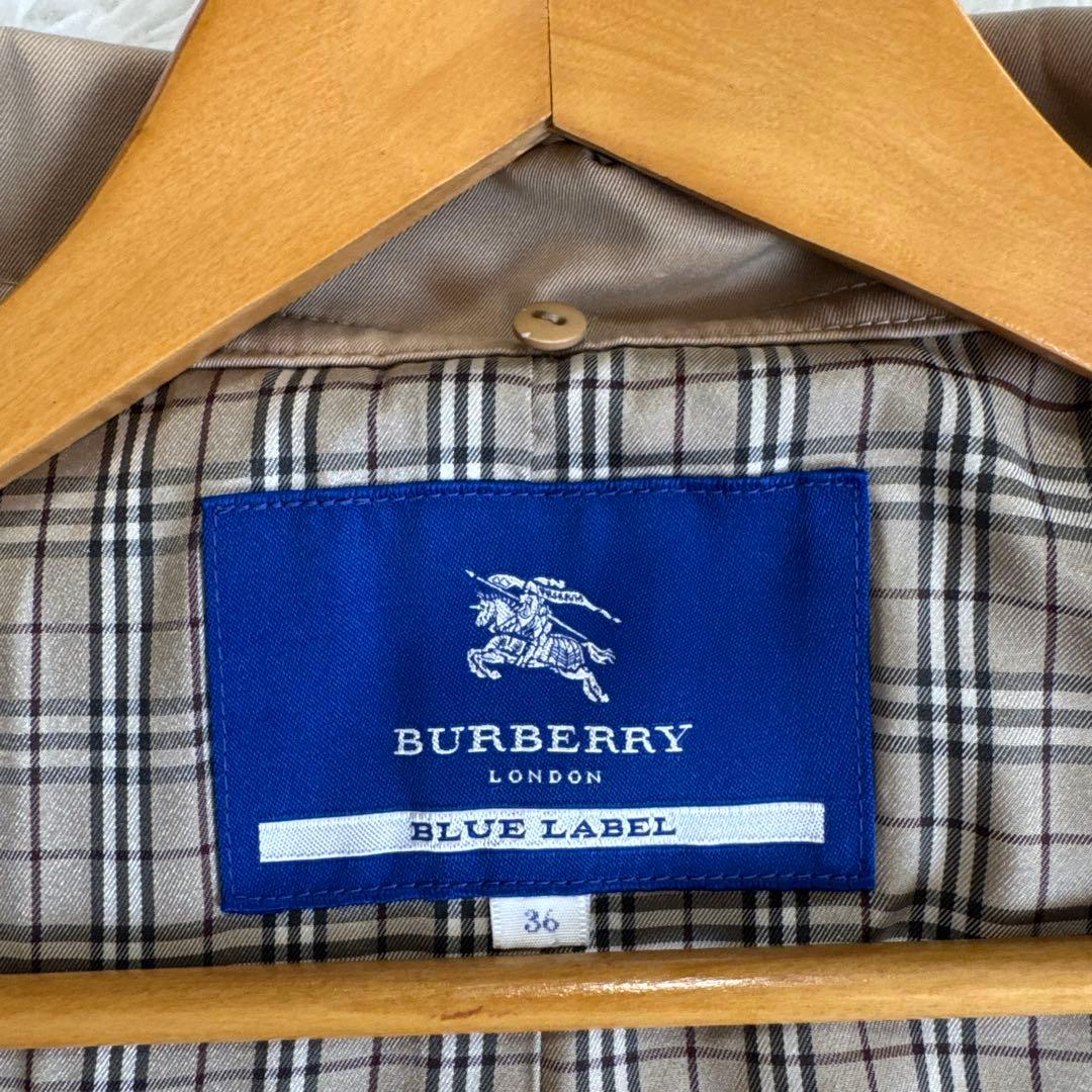 BURBERRY LONDON BLUE LABEL フレア トレンチコート