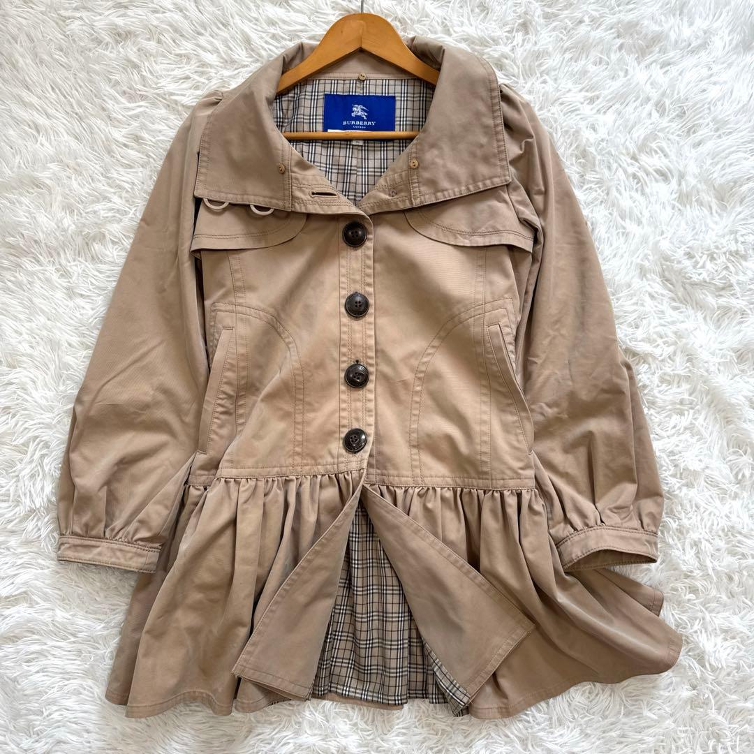 BURBERRY LONDON BLUE LABEL フレア トレンチコート