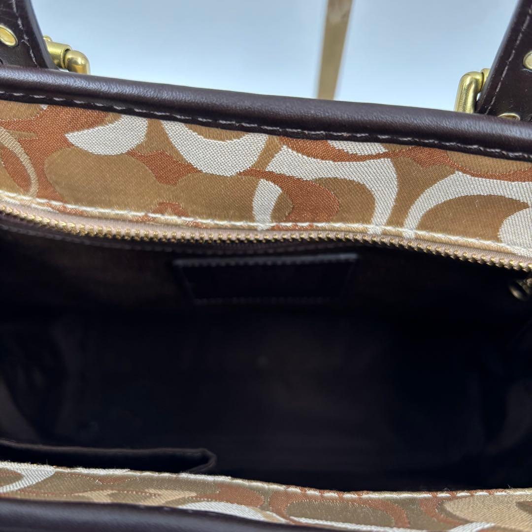 美品COACH コーチ パッチワーク ショルダートートバッグ F 11408