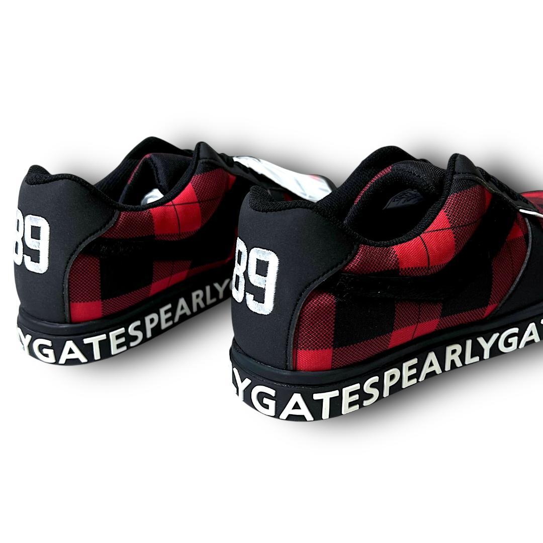 23cm パーリーゲイツ バッファローチェックゴルフシューズ 箱有り