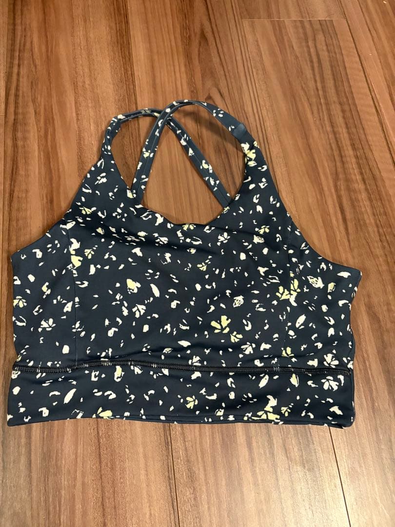 emmi yoga ネイビー　ブラ＆レギンスセット