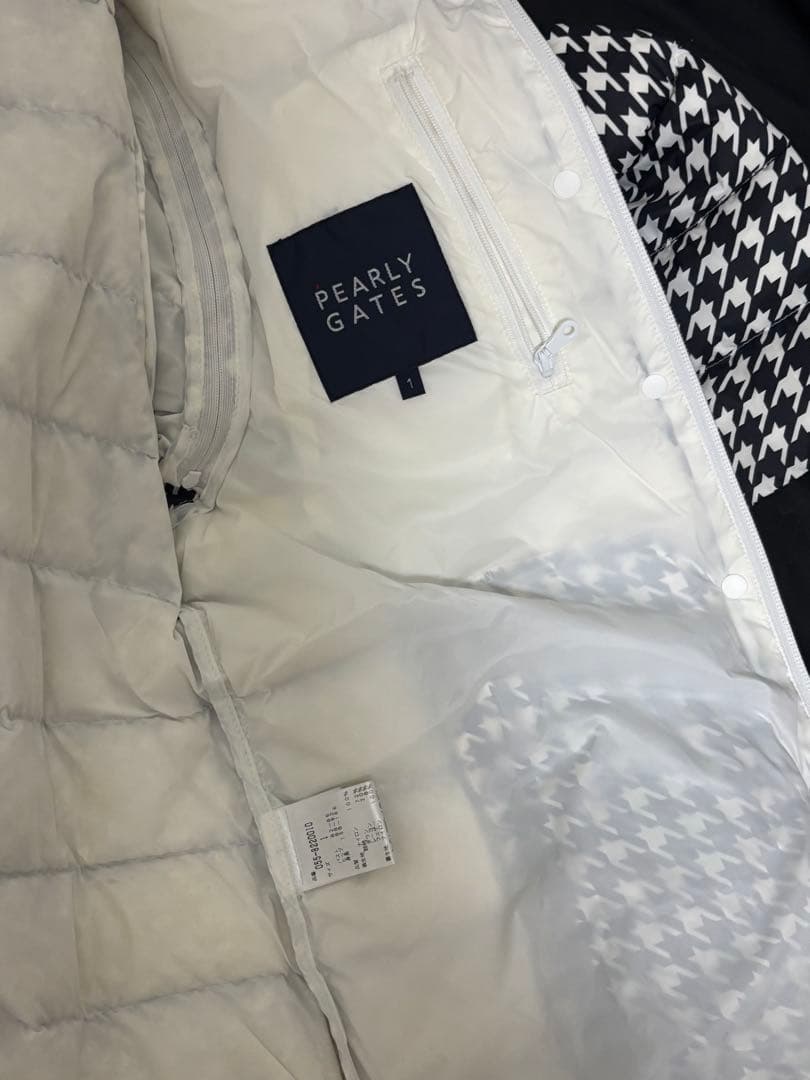 PEARLY GATES 2way ダウンジャケット 千鳥柄 サイズ1