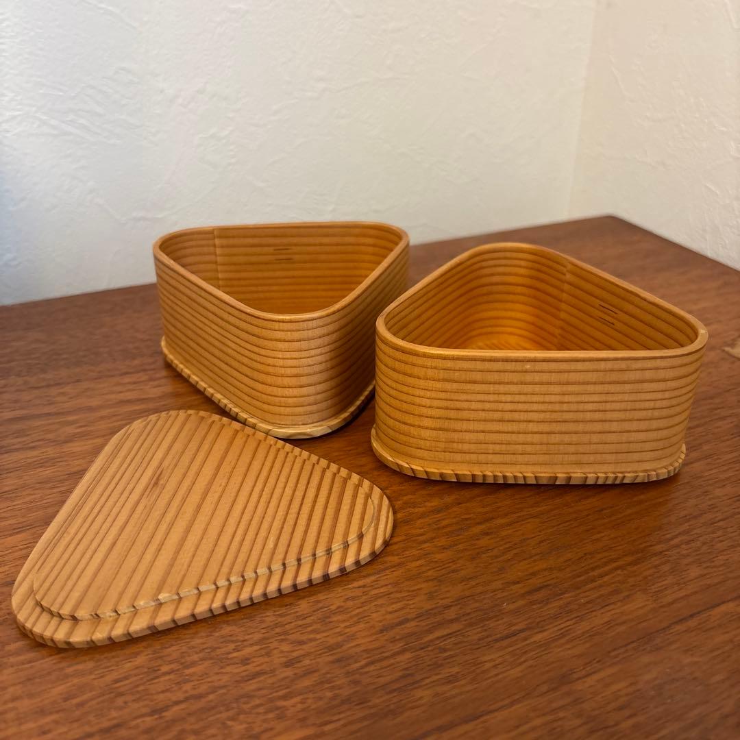 大館曲げわっぱ弁当 廃盤レア　おにぎり型　三角