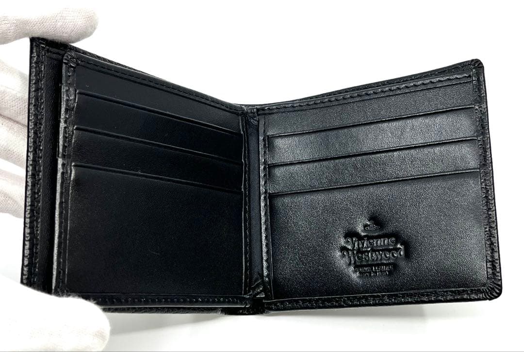 【新品・未使用】Vivienne Westwood 二つ折り財布 ブラック