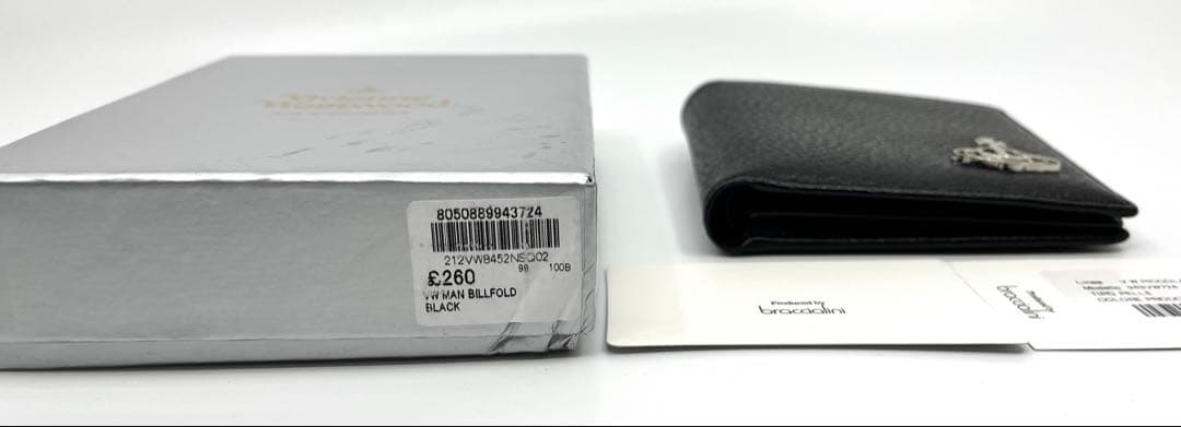 【新品・未使用】Vivienne Westwood 二つ折り財布 ブラック