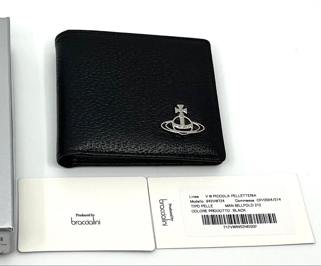 【新品・未使用】Vivienne Westwood 二つ折り財布 ブラック