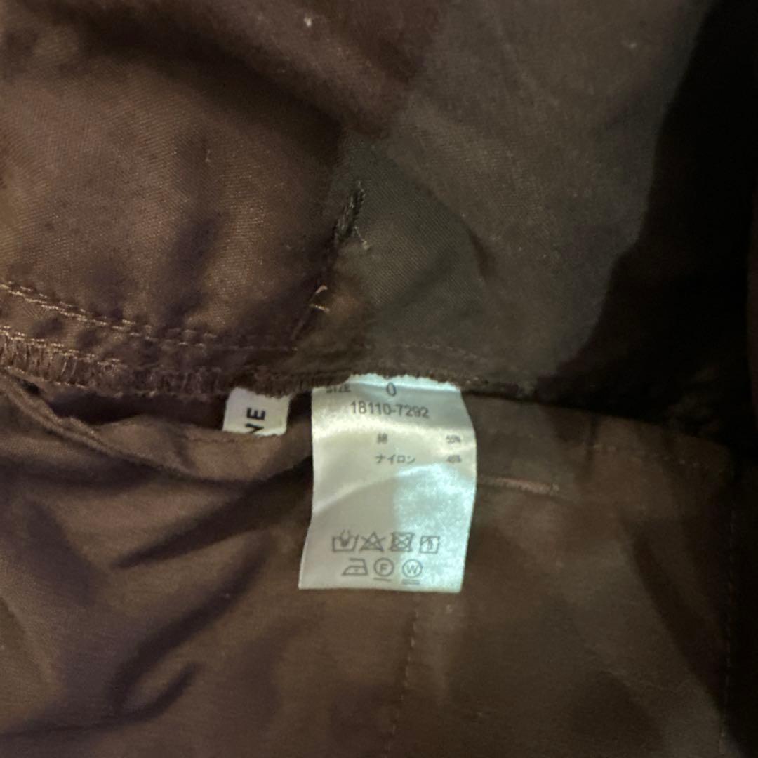 未使用 CLANE COTTON PARACHUTE PANTS BROWN