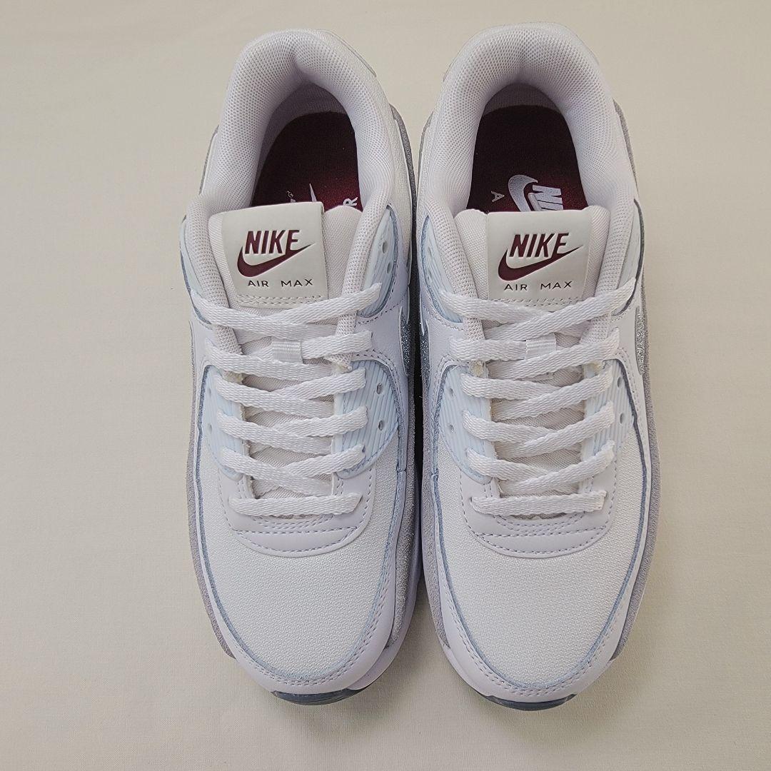 ナイキ ウィメンズ エアマックス90 LV8 ホワイト/グリッター 23.5cm