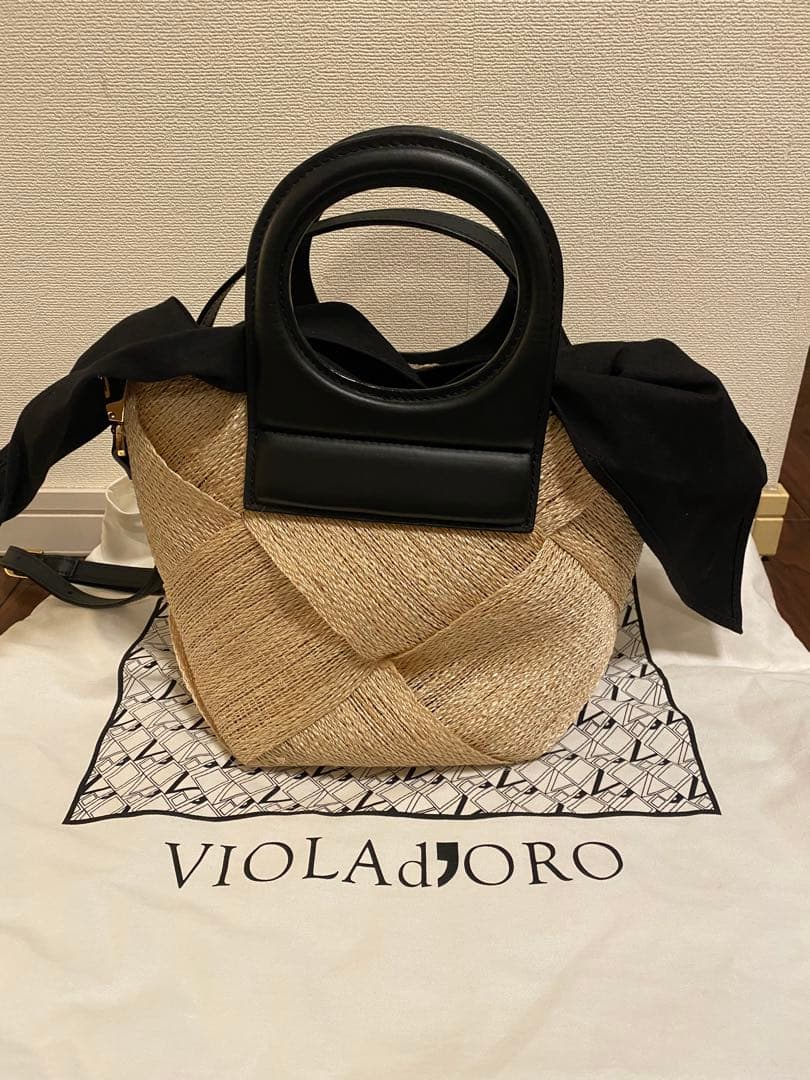 ヴィオラドーロ VIOLAd'ORO MIROアバカメッシュバッグ