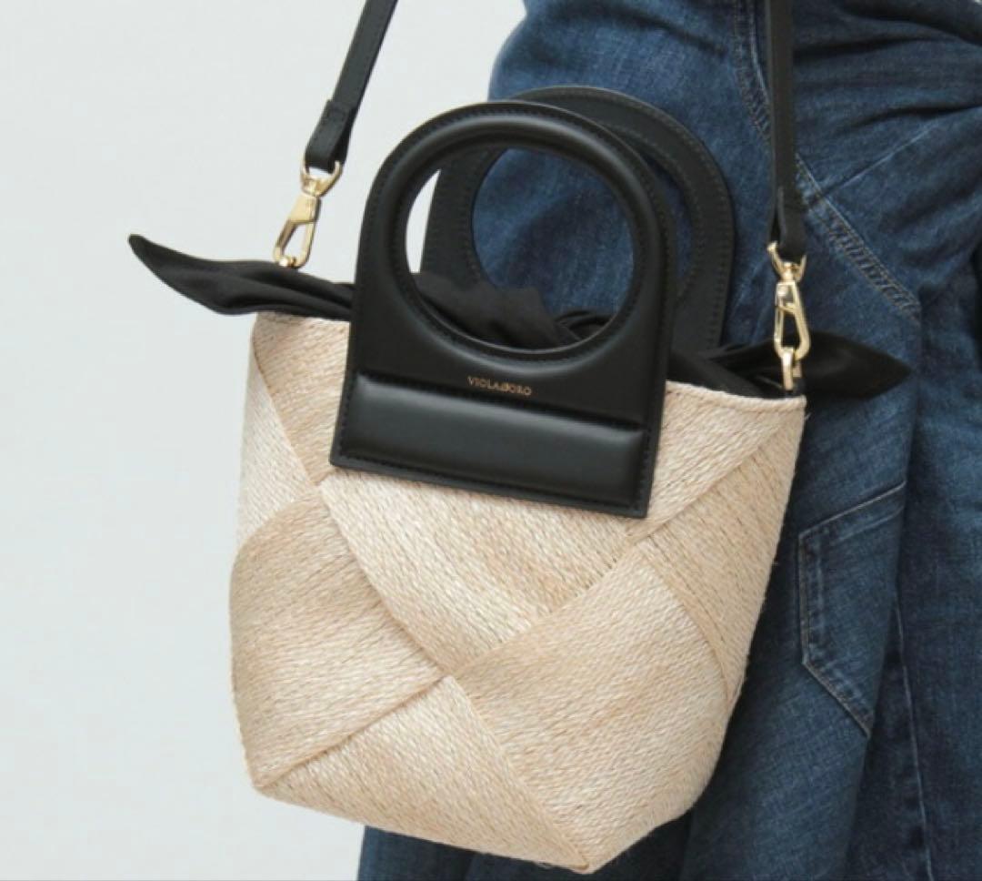 ヴィオラドーロ VIOLAd'ORO MIROアバカメッシュバッグ