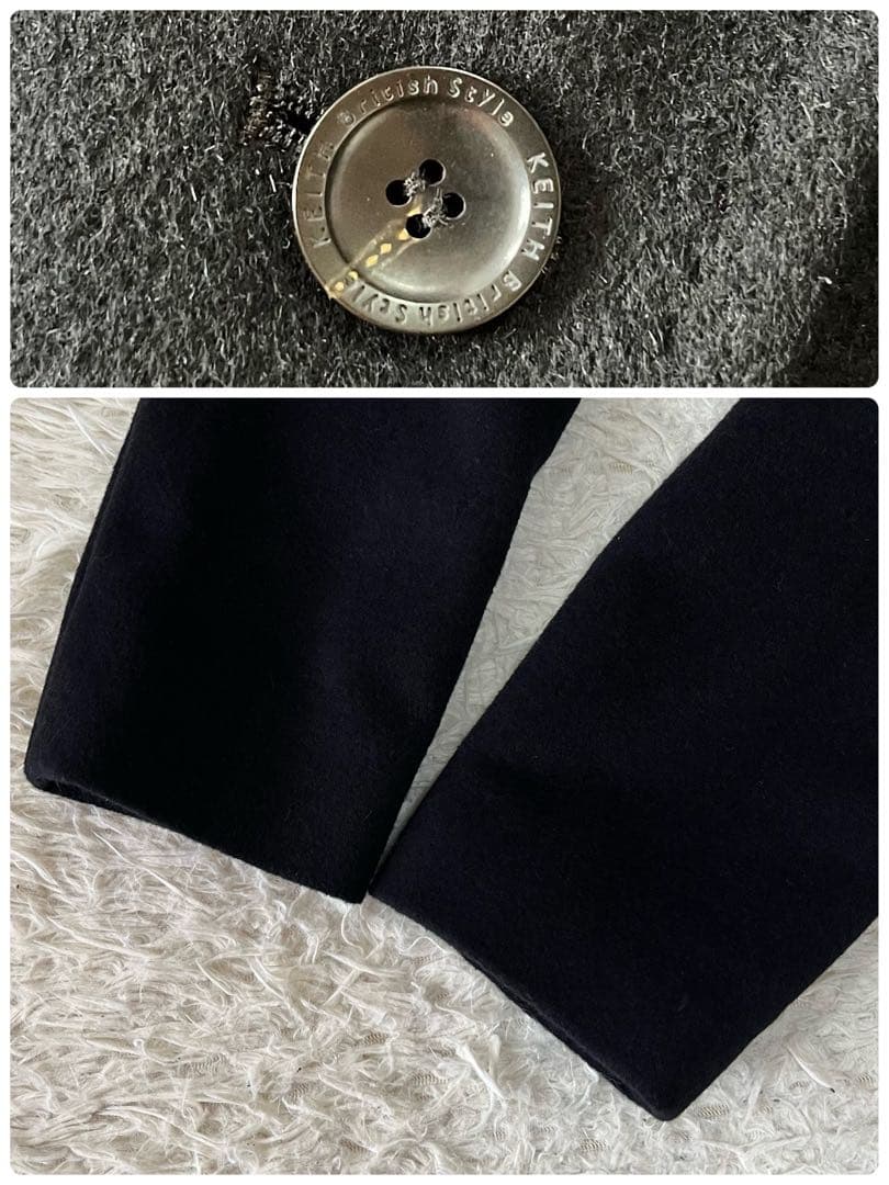 【極美品】キース　アンゴラ混　ウール　ロング　チェスターコート