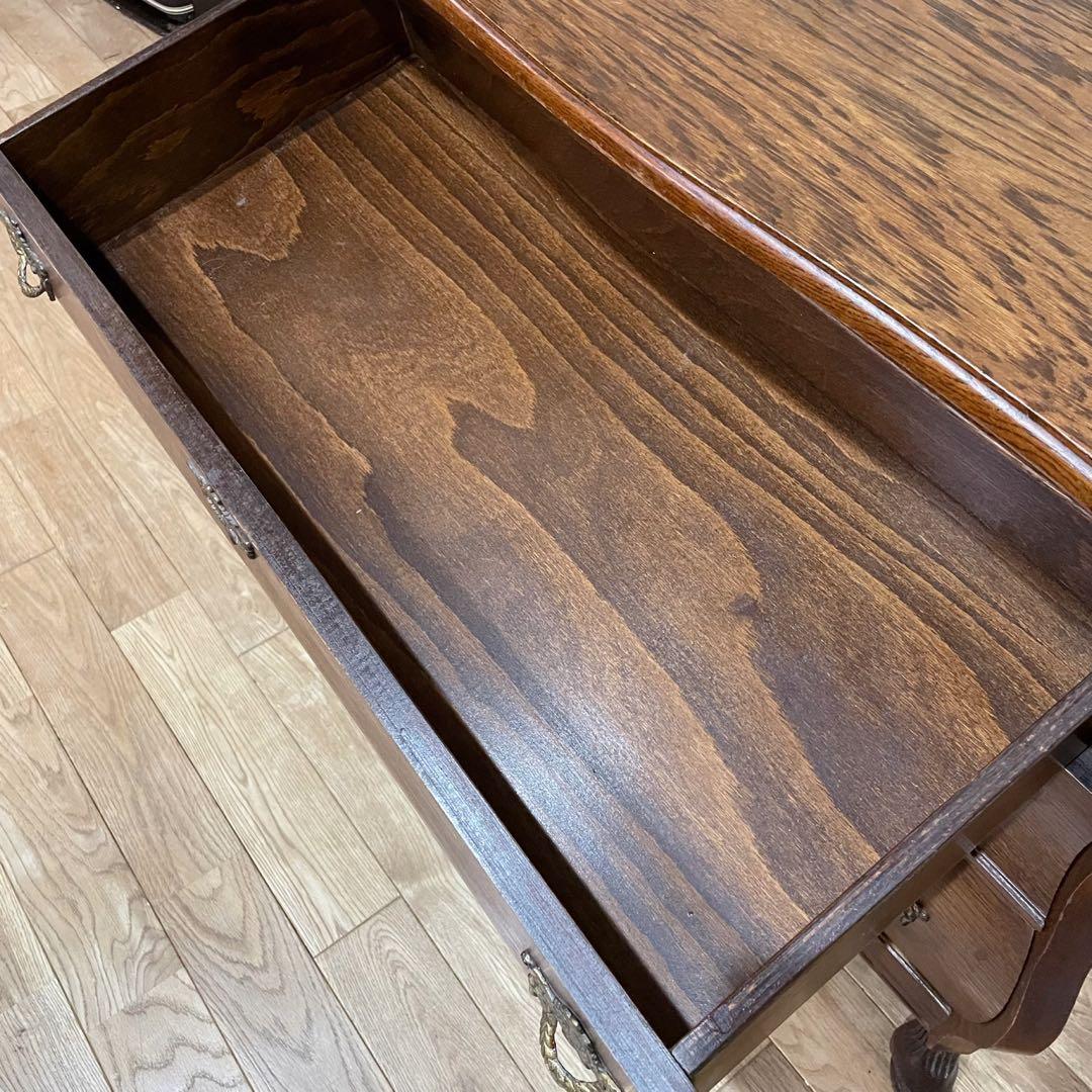 オランダ　3段　チェスト　オーク材　コモード　アンティーク　ヴィンテージ　猫脚