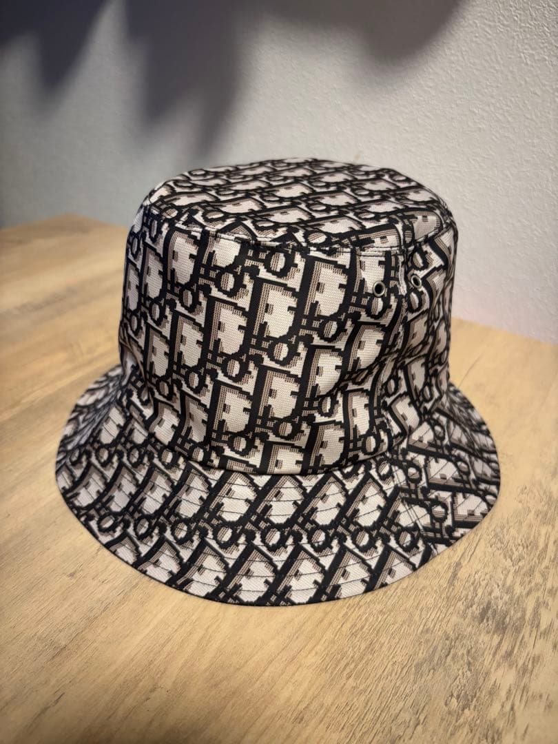 クリスチャンディオール バケットハット バケハ 帽子 サイズ58 黒