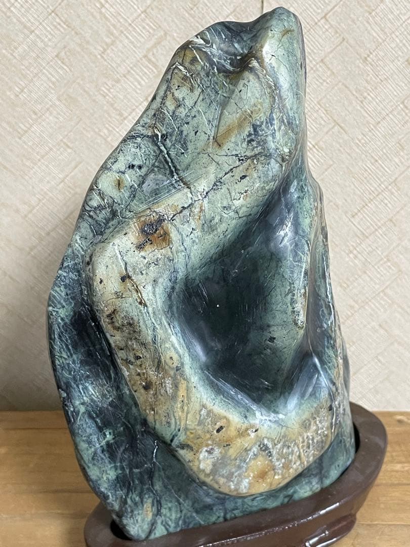 ★蛇石★蛇紋石 (サーペンティン) ★盆石/飾り石/縁起物/巳年/縁起物/金運