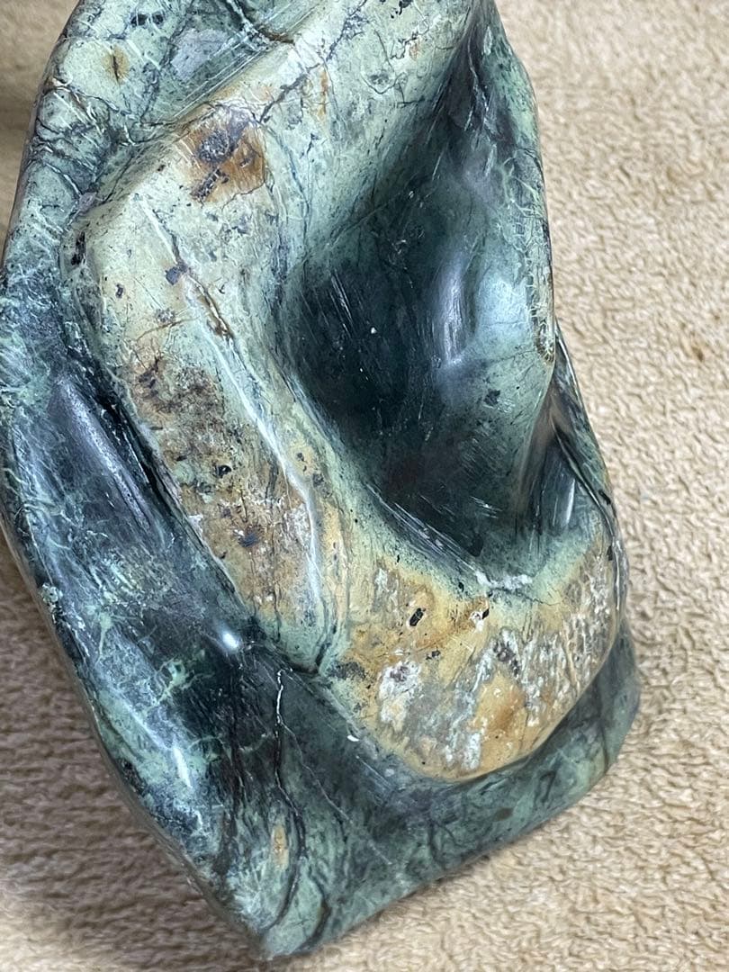 ★蛇石★蛇紋石 (サーペンティン) ★盆石/飾り石/縁起物/巳年/縁起物/金運