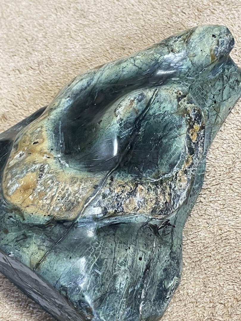 ★蛇石★蛇紋石 (サーペンティン) ★盆石/飾り石/縁起物/巳年/縁起物/金運