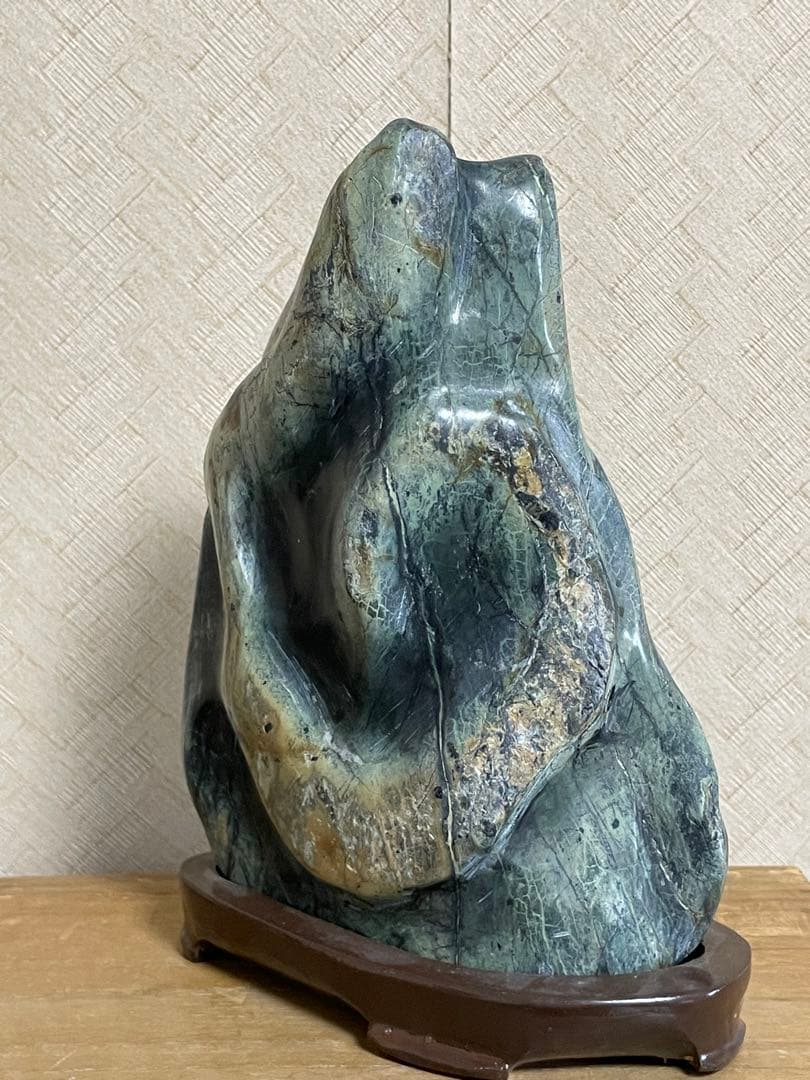 ★蛇石★蛇紋石 (サーペンティン) ★盆石/飾り石/縁起物/巳年/縁起物/金運