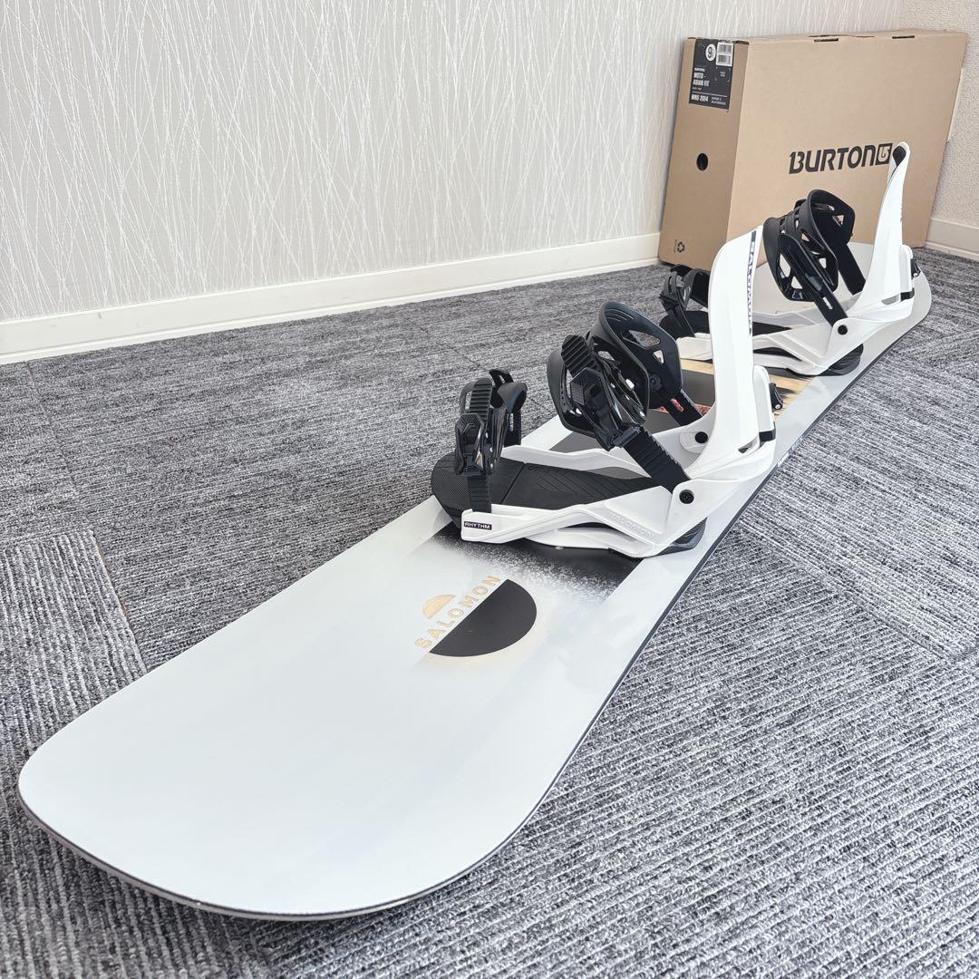 17ほぼ未使用❗️超豪華❗️サロモン メンズスノーボードセット★152cm+ビン付