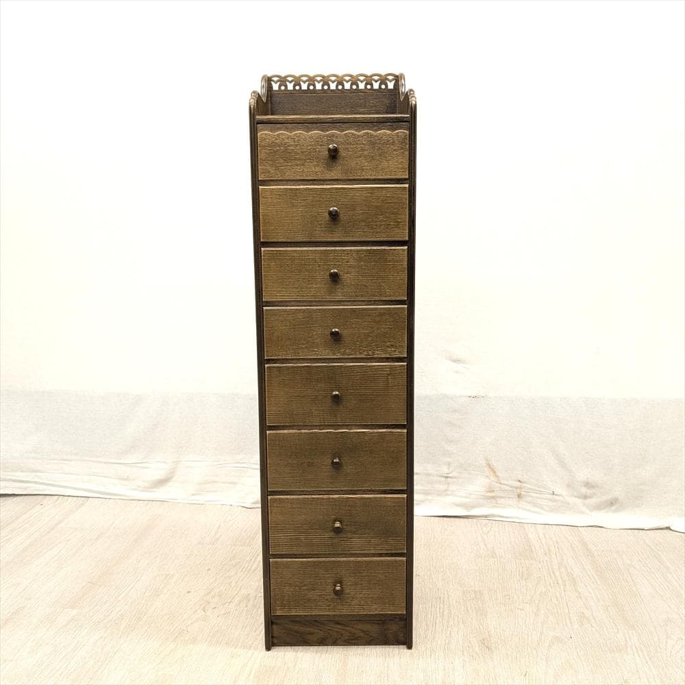 美品　パリの雑貨屋　F-146　スリムチェスト　タンス　チェスト　小物　ドロワー