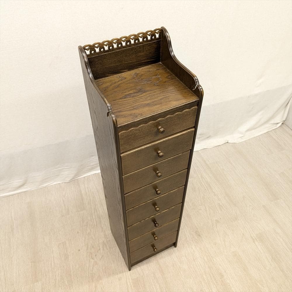 美品　パリの雑貨屋　F-146　スリムチェスト　タンス　チェスト　小物　ドロワー