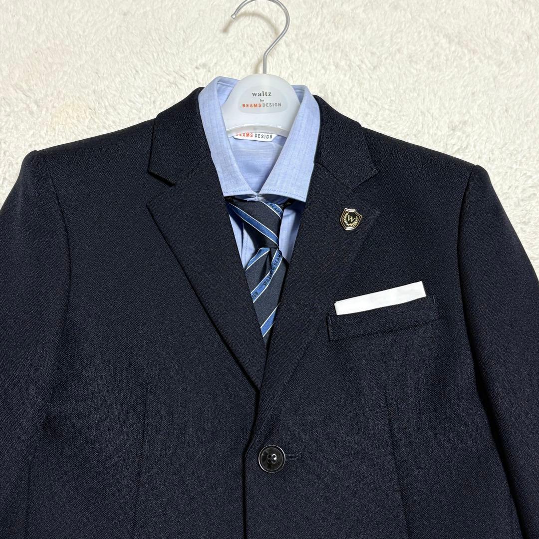 フォーマルスーツ　ビームスデザイン　フルセット　ネイビー　卒業　入学160
