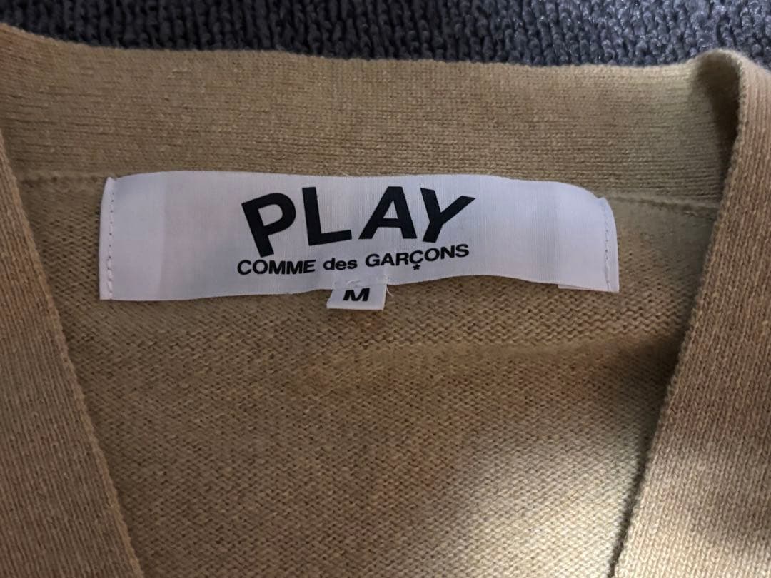 PLAY COMME des GARÇONS ベージュ カーディガン M