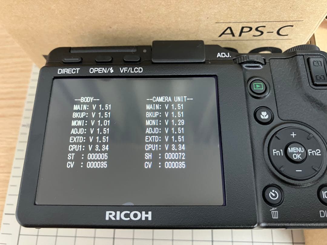 ショット数72回 RICOH GR LENS A12 28mm F2.5