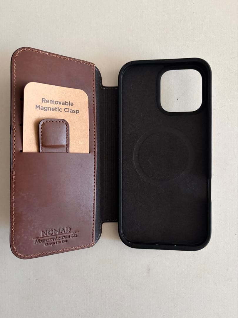 NOMAD FOLIO CASE iPhone 16 ProMax 手帳型ケース