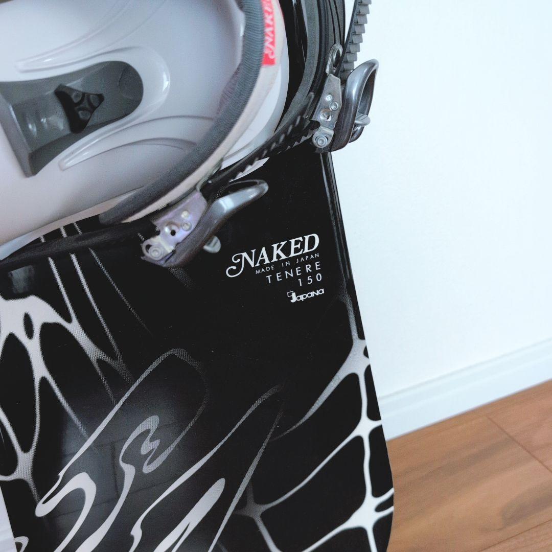 NAKED スノーボード板 ビンディングセット 150cm ブラック