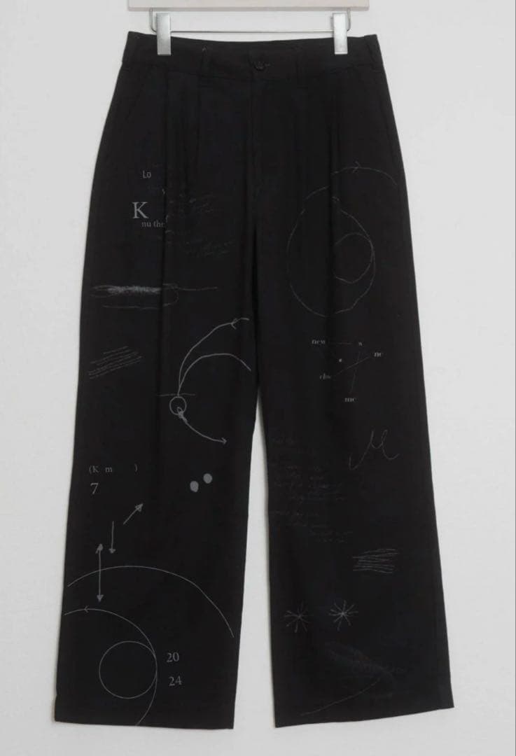 クヌースマーフ　Knuth Marf graffiti pants black