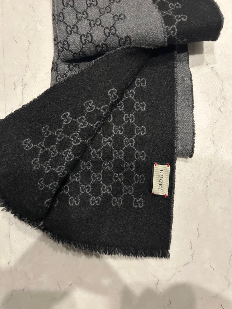 年始セール GUCCI GGロゴ マフラー リバーシブル