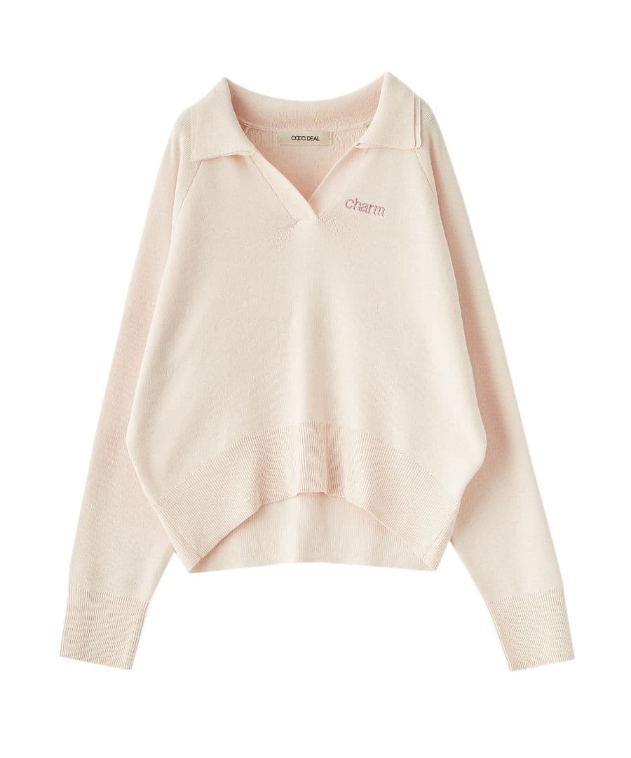 完売　ココディール　新品タグ付　Wカラースキッパーニットプルオーバー　25ss