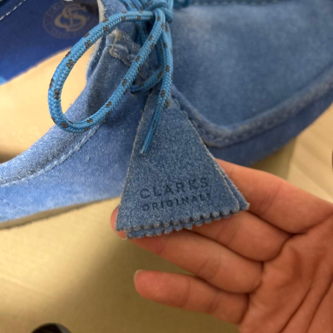 CLARKS ORIGINALS ブルーモカシン箱あり