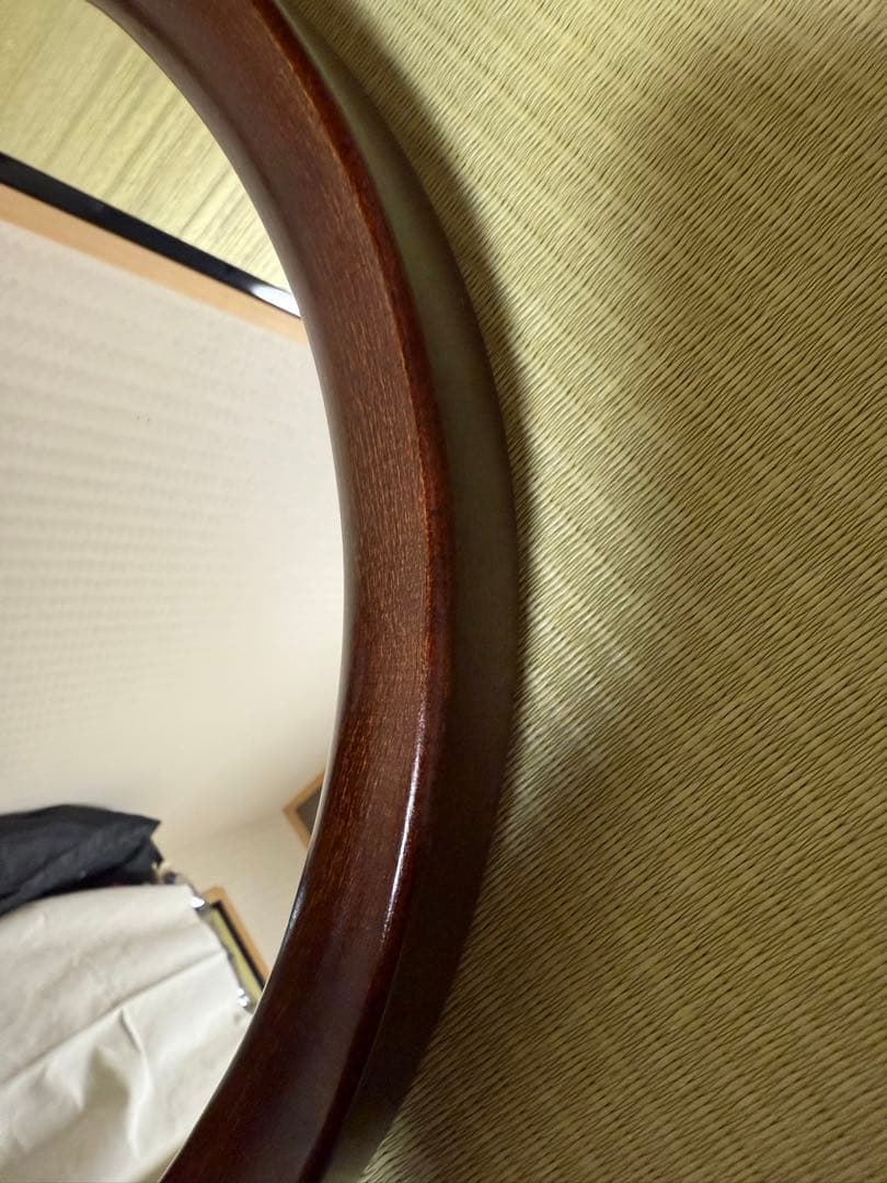 秋田木工 ウォールミラー 鏡 柳宗理 ビンテージ 曲木 ミラー 北欧スタイル